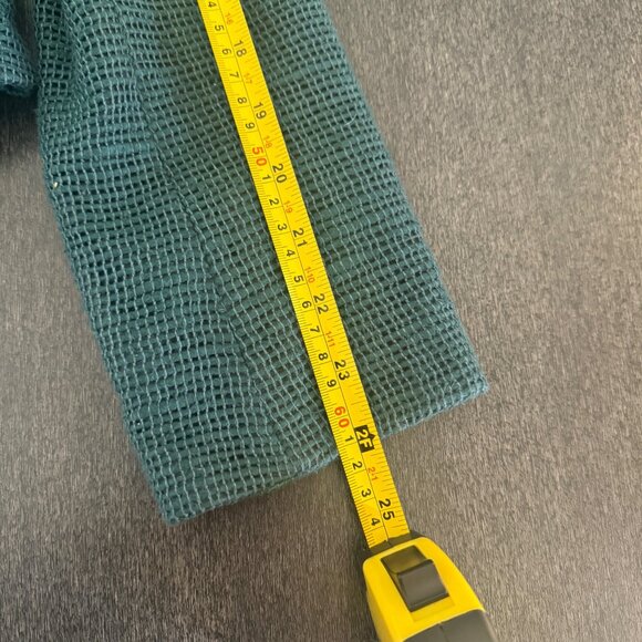 Akris Punto Front Zip Up Jacket Women's Textured 100% Silk Green, Size S - Picture 7 of 9